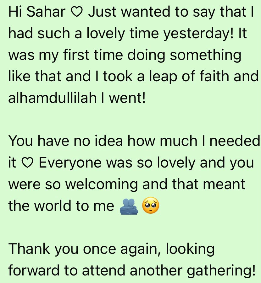 Community member message
