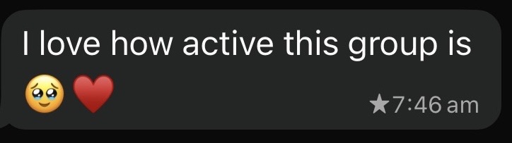 Community member message