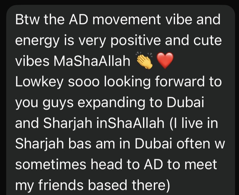 Community member message